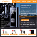 LEIBOO Portable Air Compressor for Car Tires Fast Air Pump Tire Inflator Accurate Pressure Air Pump for Motorcycle Bicycle Ball